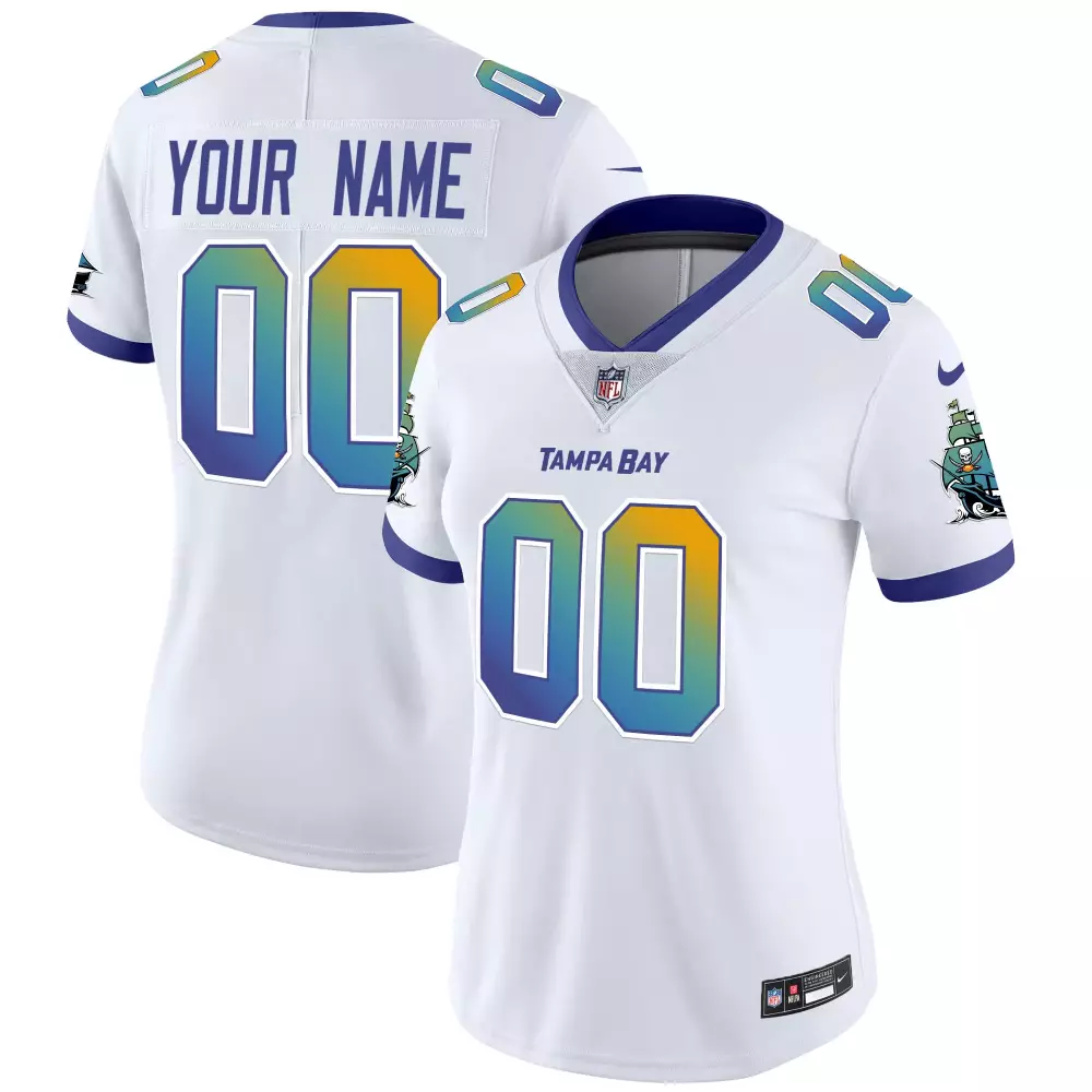 white women tampa bay buccaneers tampa city vapor limited custom jersey all stitched