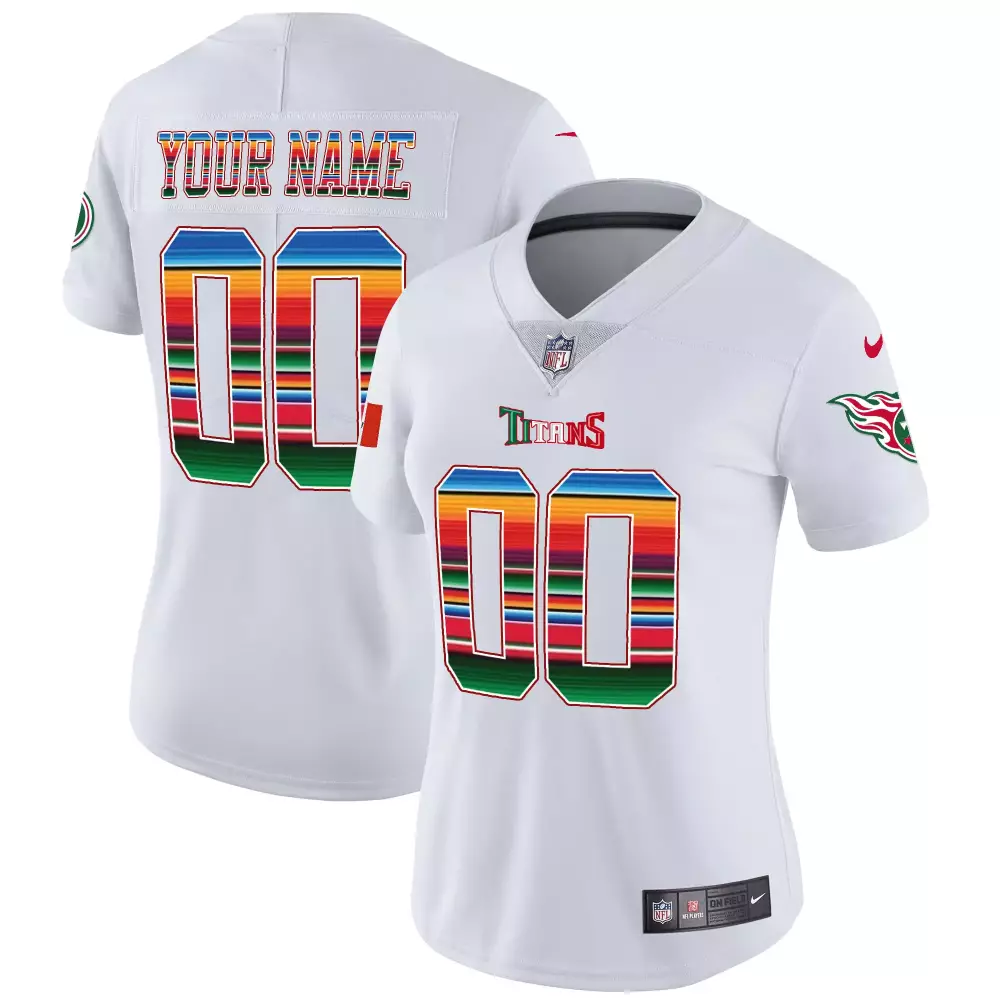 white women tennessee titans mexico vapor custom jersey all stitched