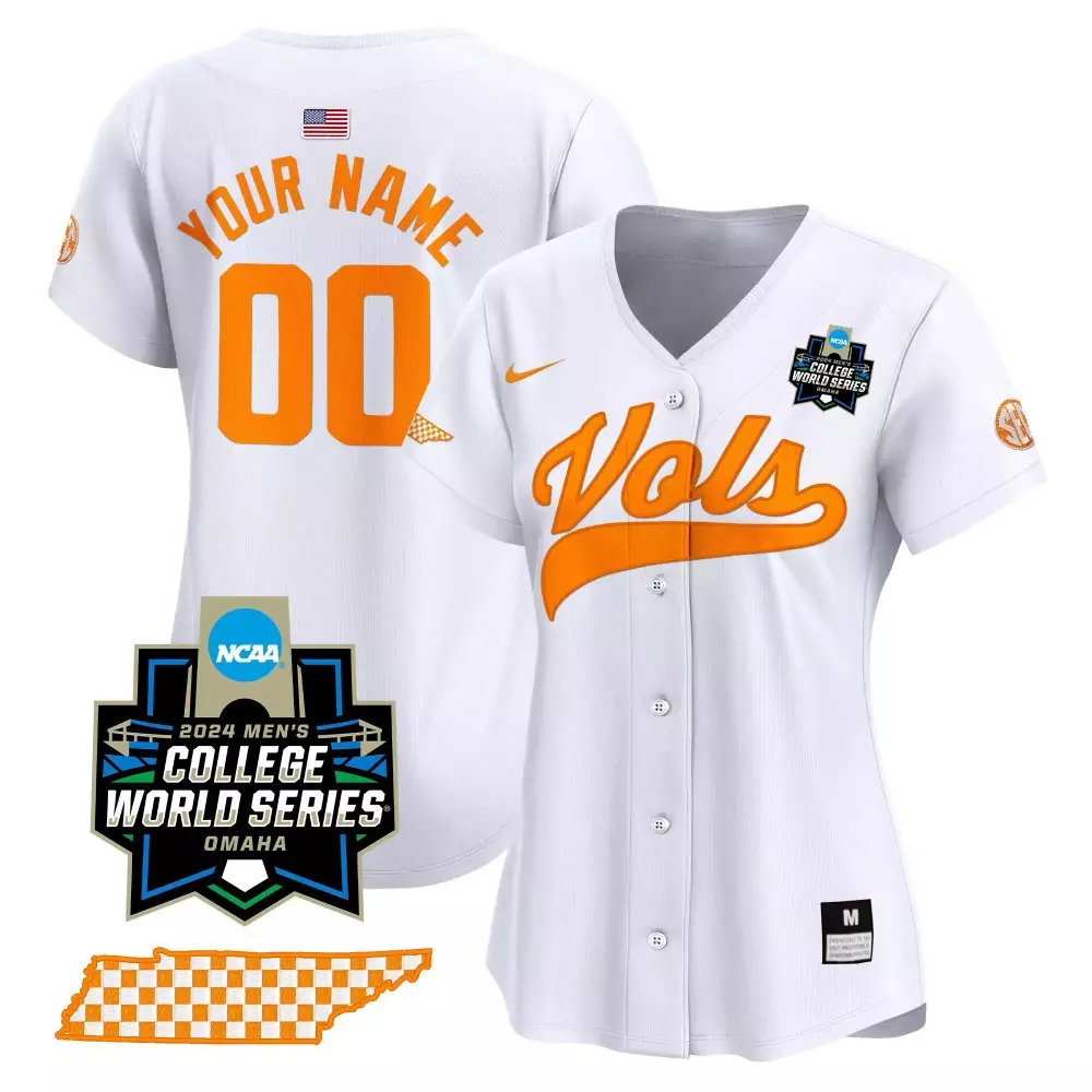 white navy shuler mens tennessee volunteers 2023 alternate vapor limited jersey v4 all stitched