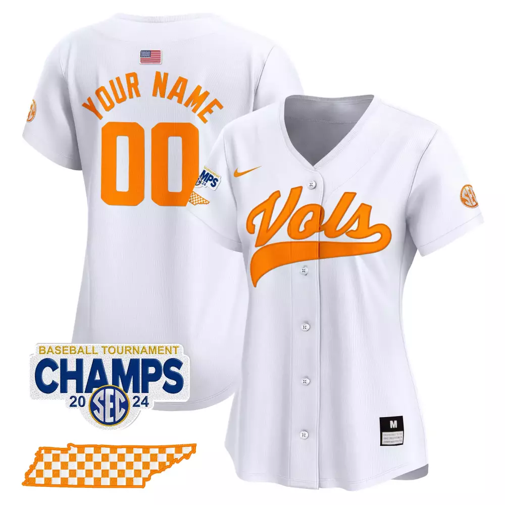 white navy shuler mens tennessee volunteers 2023 alternate vapor limited jersey v4 all stitched