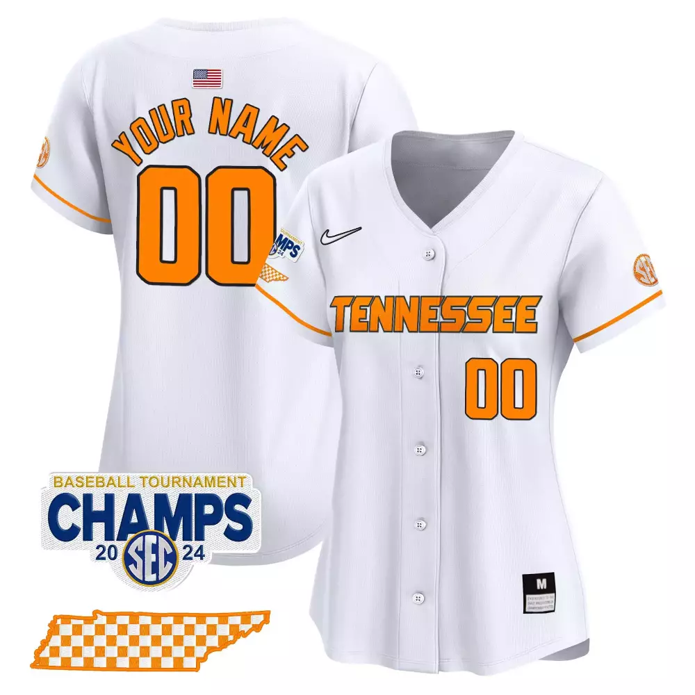 white women tennessee volunteers 2024 tournament champions vapor premier limited custom jersey v2 all stitched