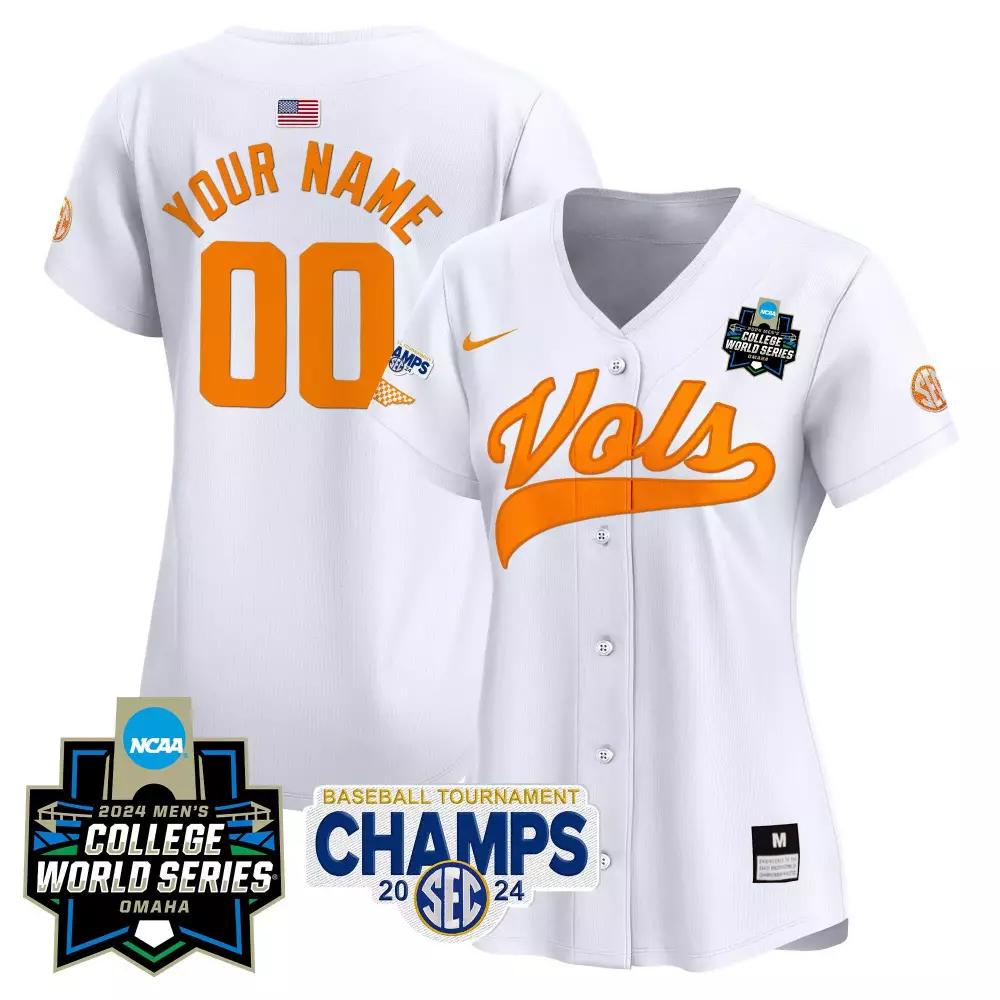 white women tennessee volunteers 2024 tournament champions vapor premier limited custom jersey v2 all stitched