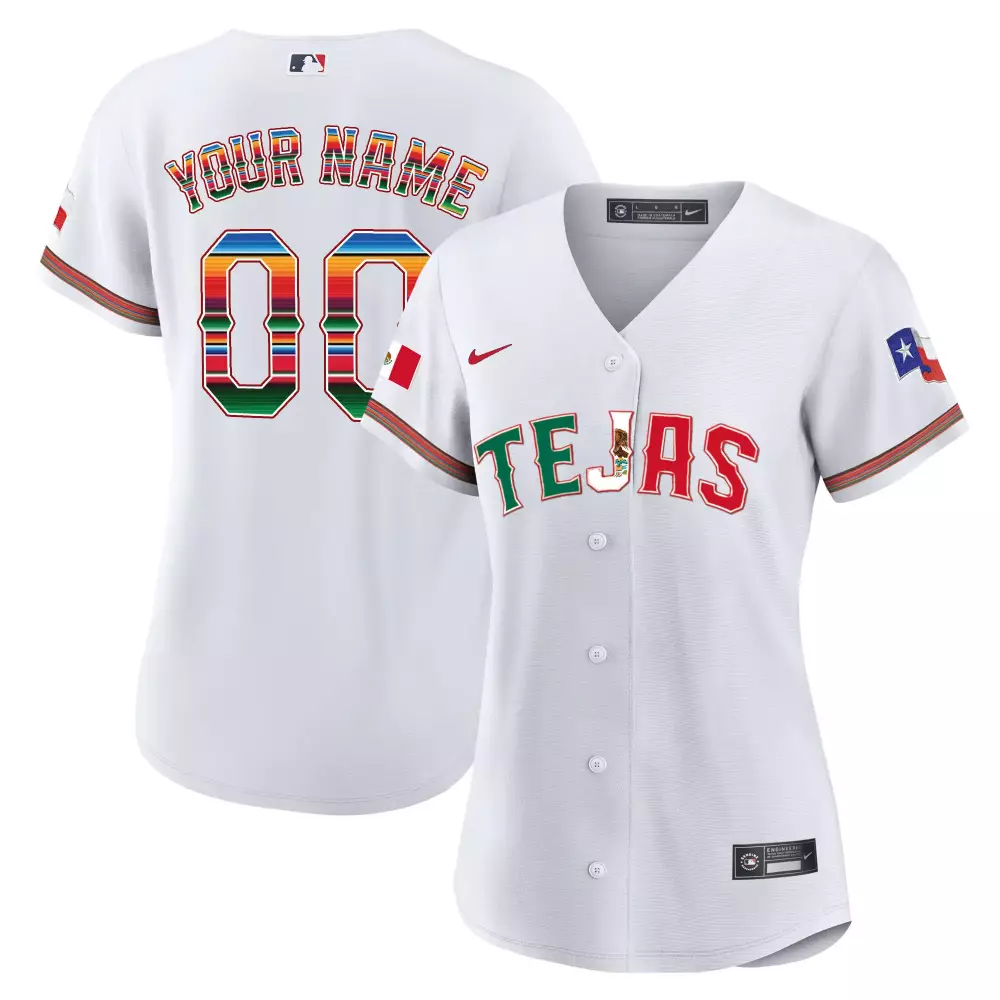 white women texas rangers 2024 jackie robinson patch vapor premier limited custom jersey all stitched