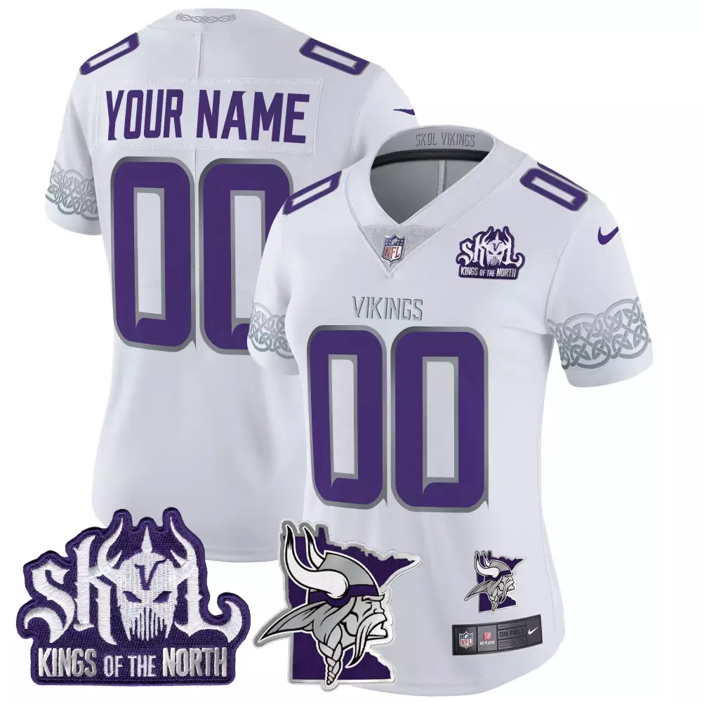 white men vikings american style vapor limited custom jersey all stitched
