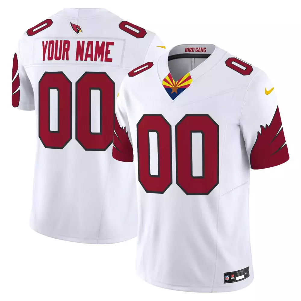 white youth arizona cardinals 2024 game custom jersey all stitched