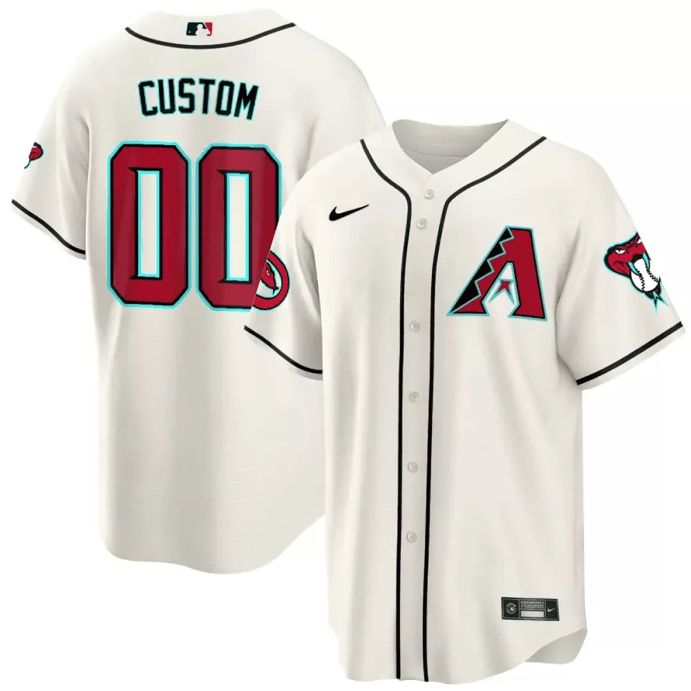 white youth arizona diamondbacks 2024 cool base custom jersey all stitched