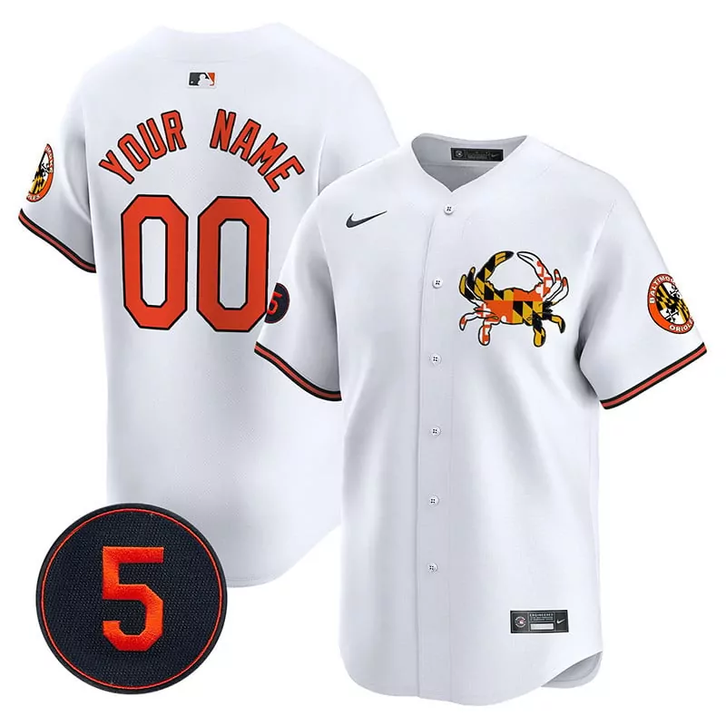 white youth baltimore orioles robinson patch vapor premier limited custom jersey v3 all stitched