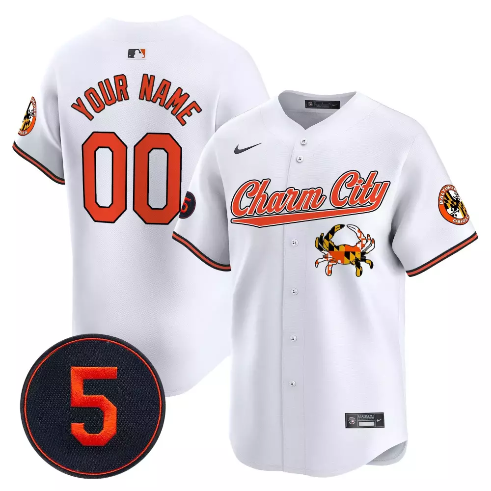white youth baltimore orioles robinson patch vapor premier limited custom jersey v8 stitched