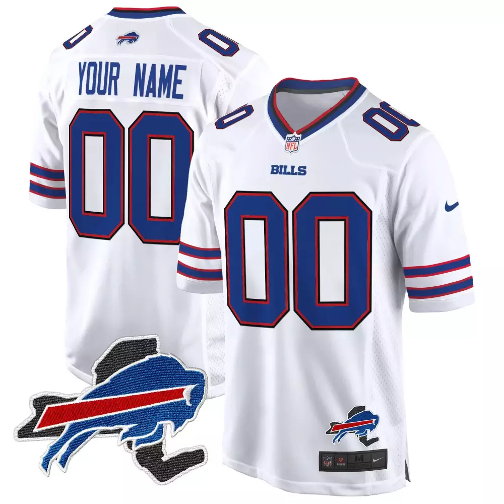white youth buffalo bills american style vapor limited custom jersey v2 all stitched