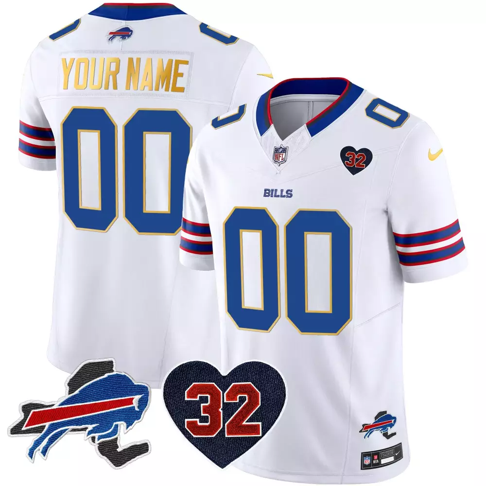 white youth buffalo bills new york patch vapor limited custom jersey all stitched