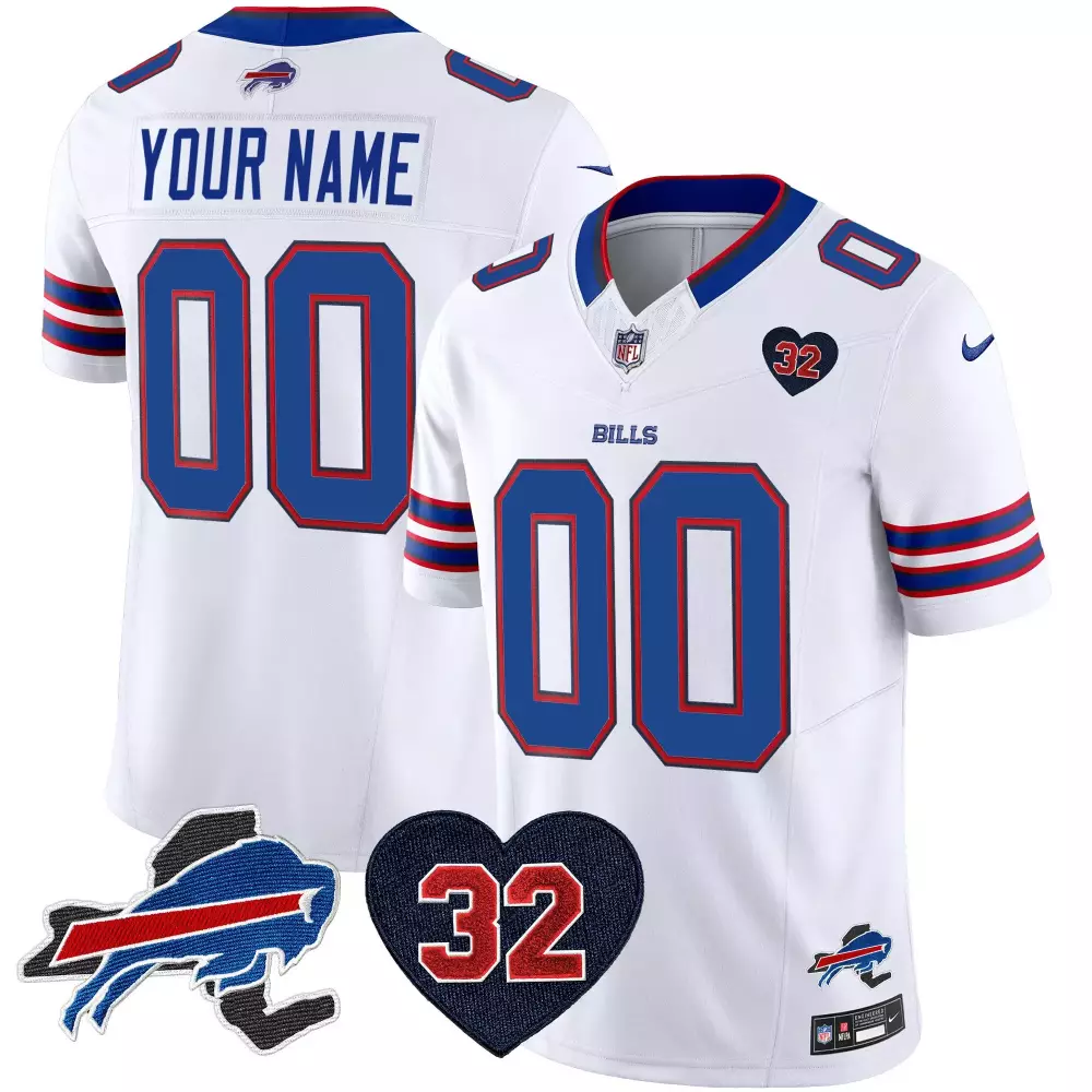 white youth buffalo bills new york patch vapor limited custom jersey all stitched