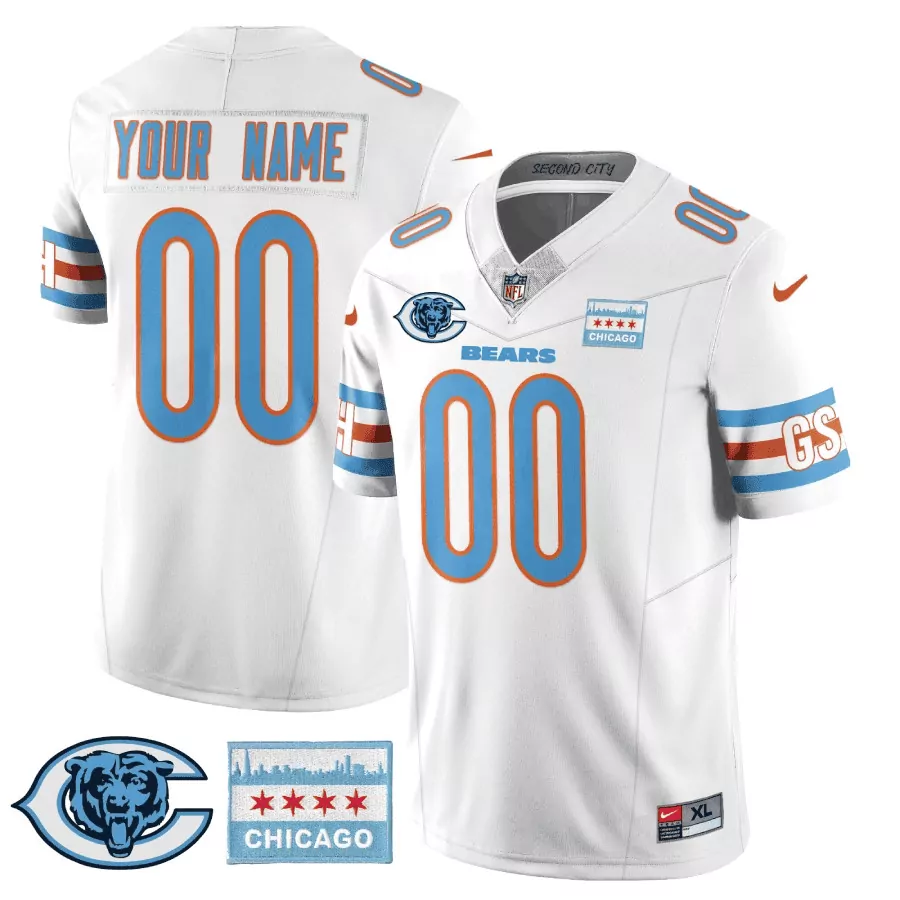 white youth chicago bears 19202025 the chicago bears vapor limited custom jersey all stitched