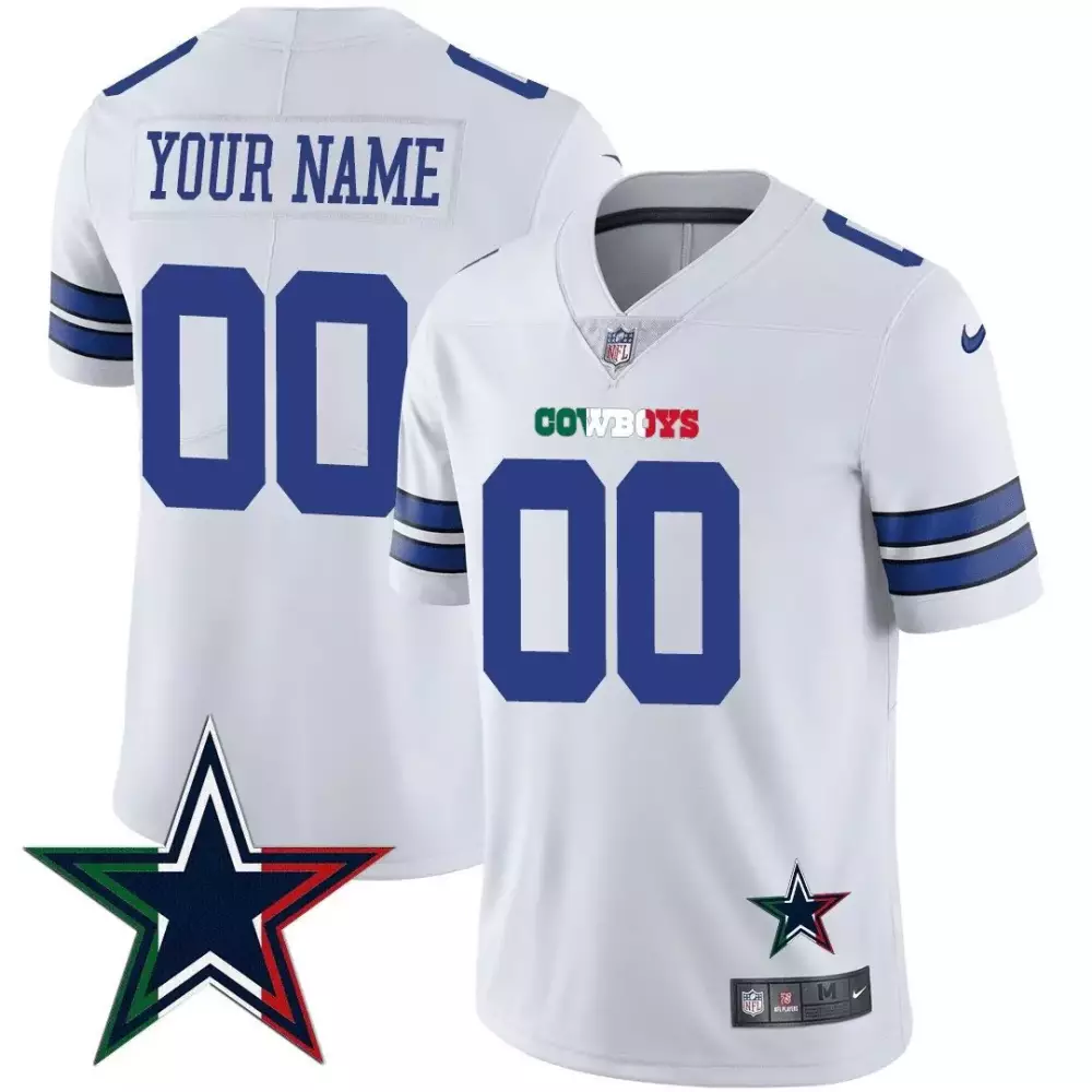 white youth dallas cowboys john madden honoring patch custom jersey all stitched