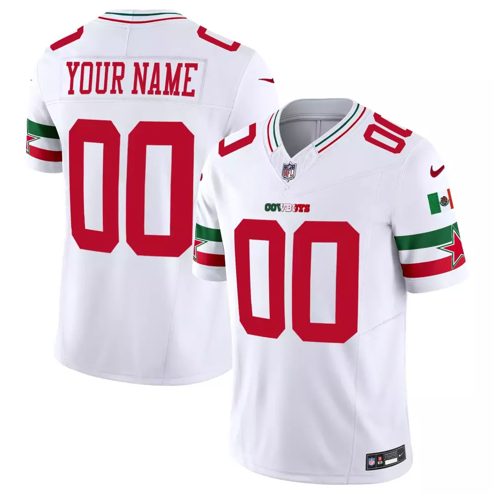 white youth dallas cowboys john madden honoring patch custom jersey all stitched