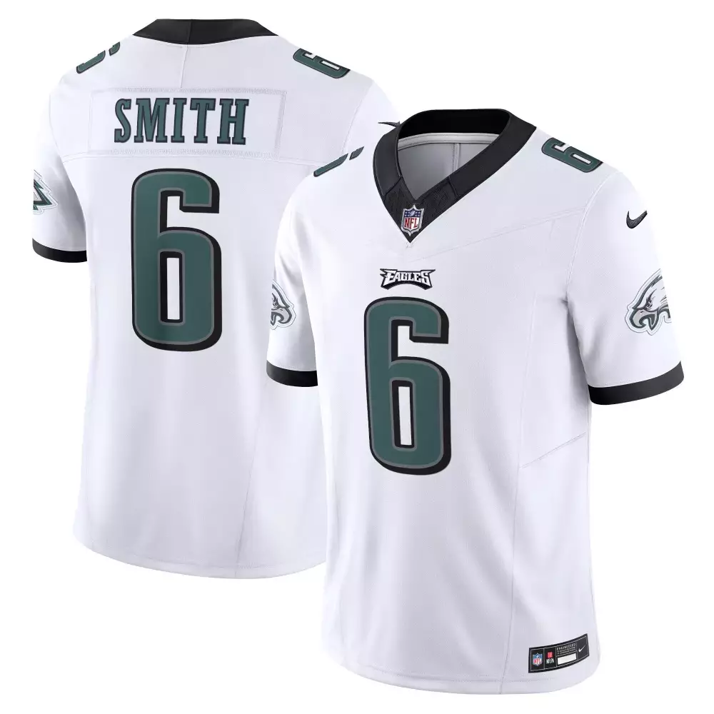 white youth devonta smith philadelphia eagles white vapor fuse limited jersey all stitched
