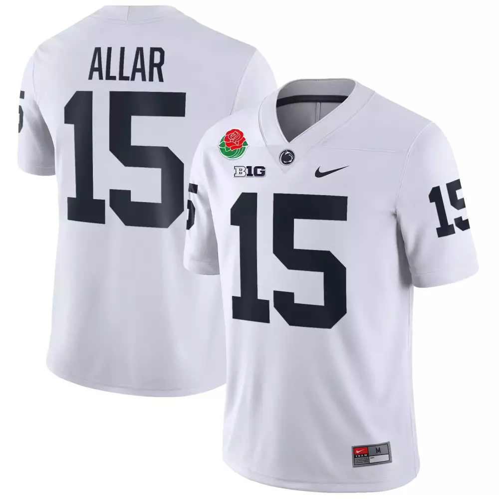 white men drew allar penn state nittany lions nil football jersey white all stitched
