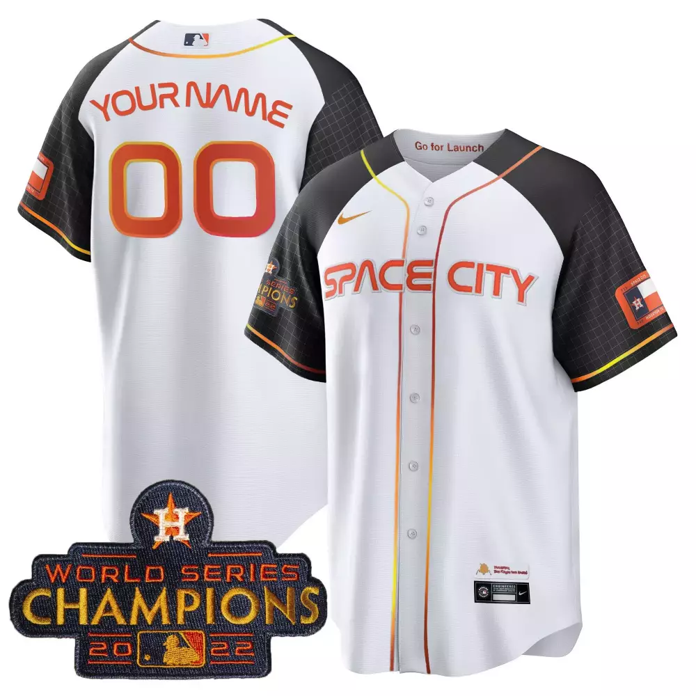 2023 Space City Champions Custom Jersey | Black Stitched for Youth Houston Astros | Fan Gear for All