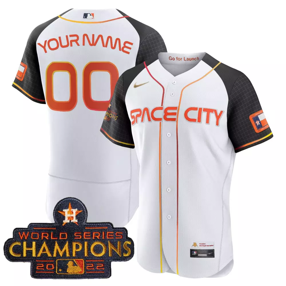 2023 Space City Champions White Youth Houston Astros Jersey | Alternate Flex Custom | Vapor Premier Limited Edition | For Men, Women & Youth
