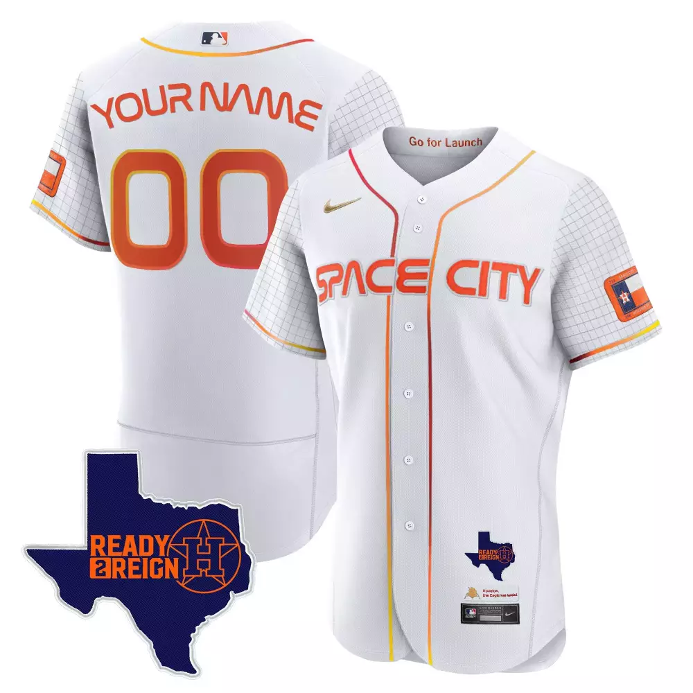 2024 Space City Ready 2 Reign Houston Astros Black Youth Flex Base Jersey | Limited Edition Stitched | Fan Gear for Men, Women & Youth