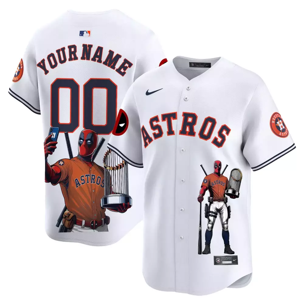 Houston Astros Deadpool Vapor Premier Limited Jersey | Team Red | Fun Fan Gear for Men, Women & Youth