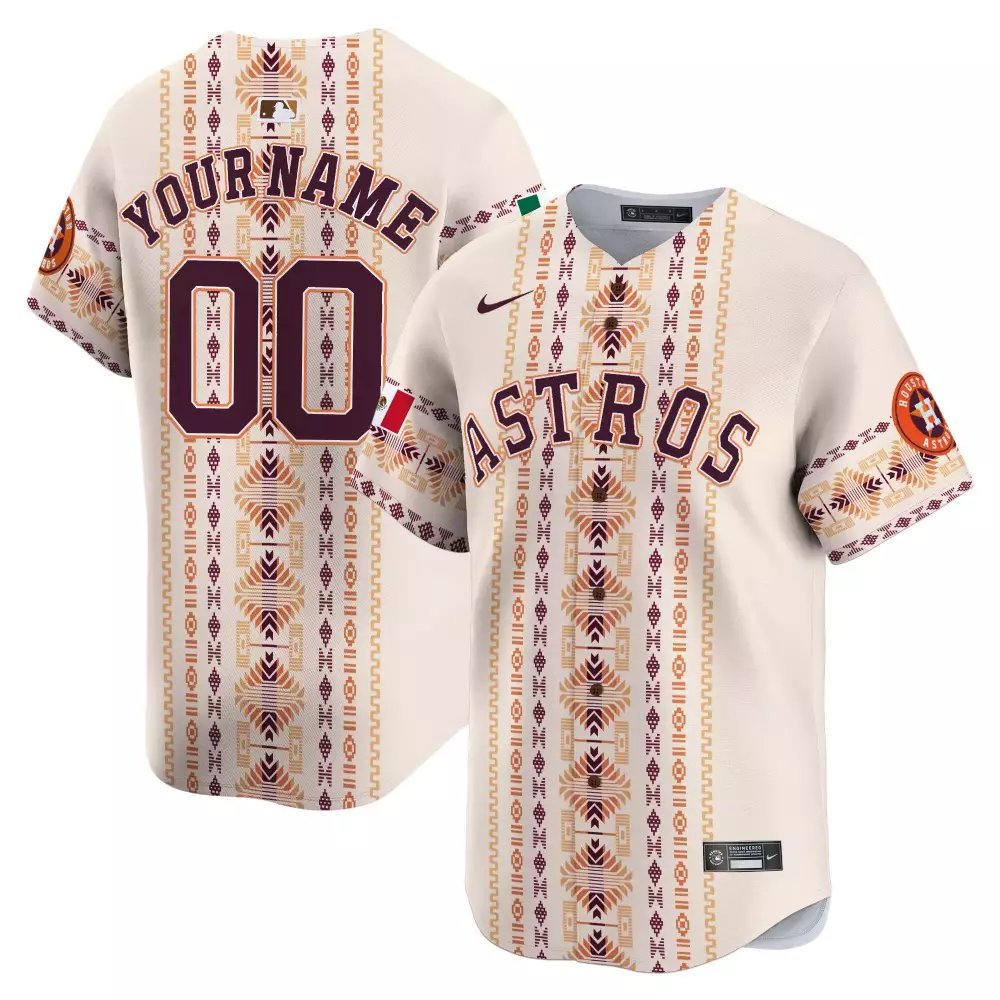 white youth houston astros mexico traditional style vapor premier limited custom jersey all stitched