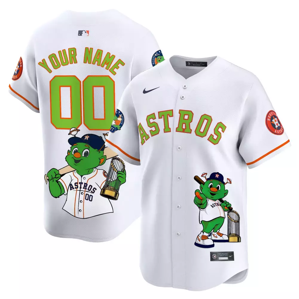white youth houston astros orbit patch vapor premier limited custom jersey v3 all stitched