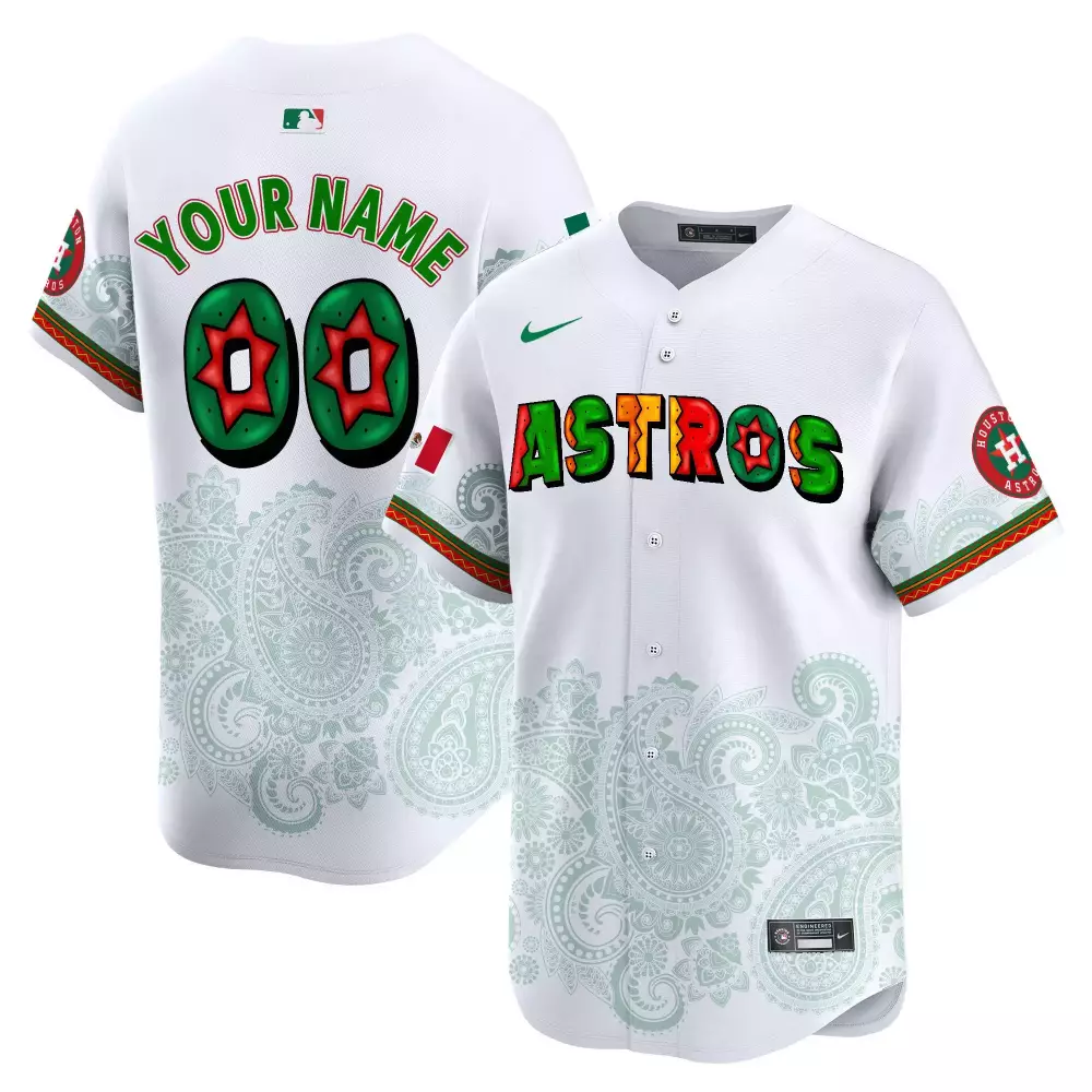 white youth houston astros orbit patch vapor premier limited custom jersey v3 all stitched