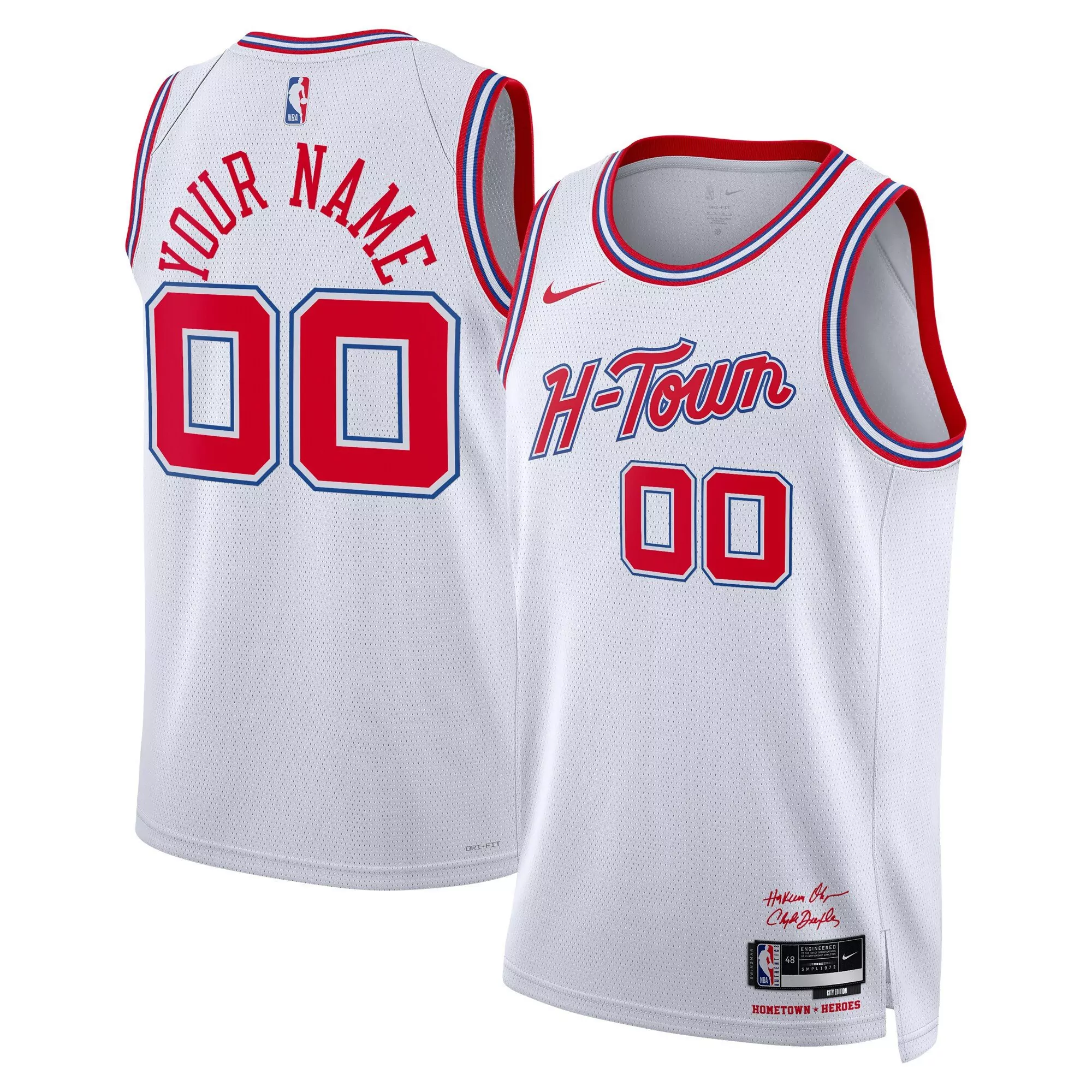 white youth houston rockets 2023 city edition custom jersey all stitched