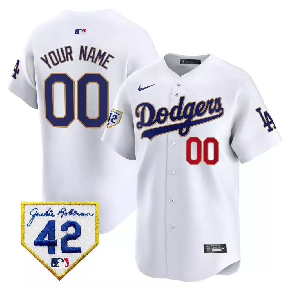 Youth White Dodgers 2024 Independence Day Vapor Premier Limited Custom Jersey V2 | All Stitched Fan Gear | For Men, Women & Youth
