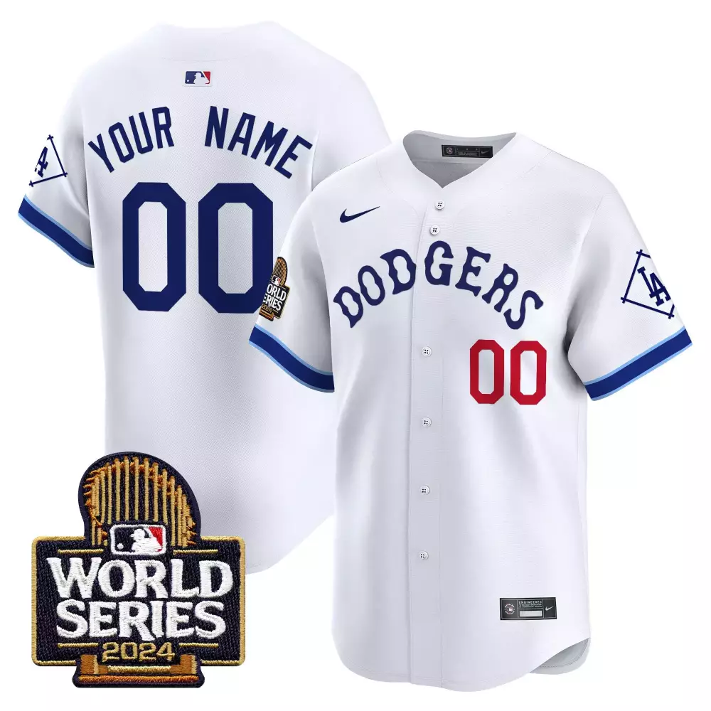 Vin 44 Women's LA Dodgers White Vapor Premier Jersey | Limited Edition 2024 World Series Champions | Fan Gear | For Women