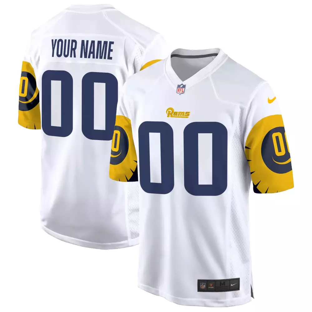 white youth los angeles rams special game custom jersey all stitched