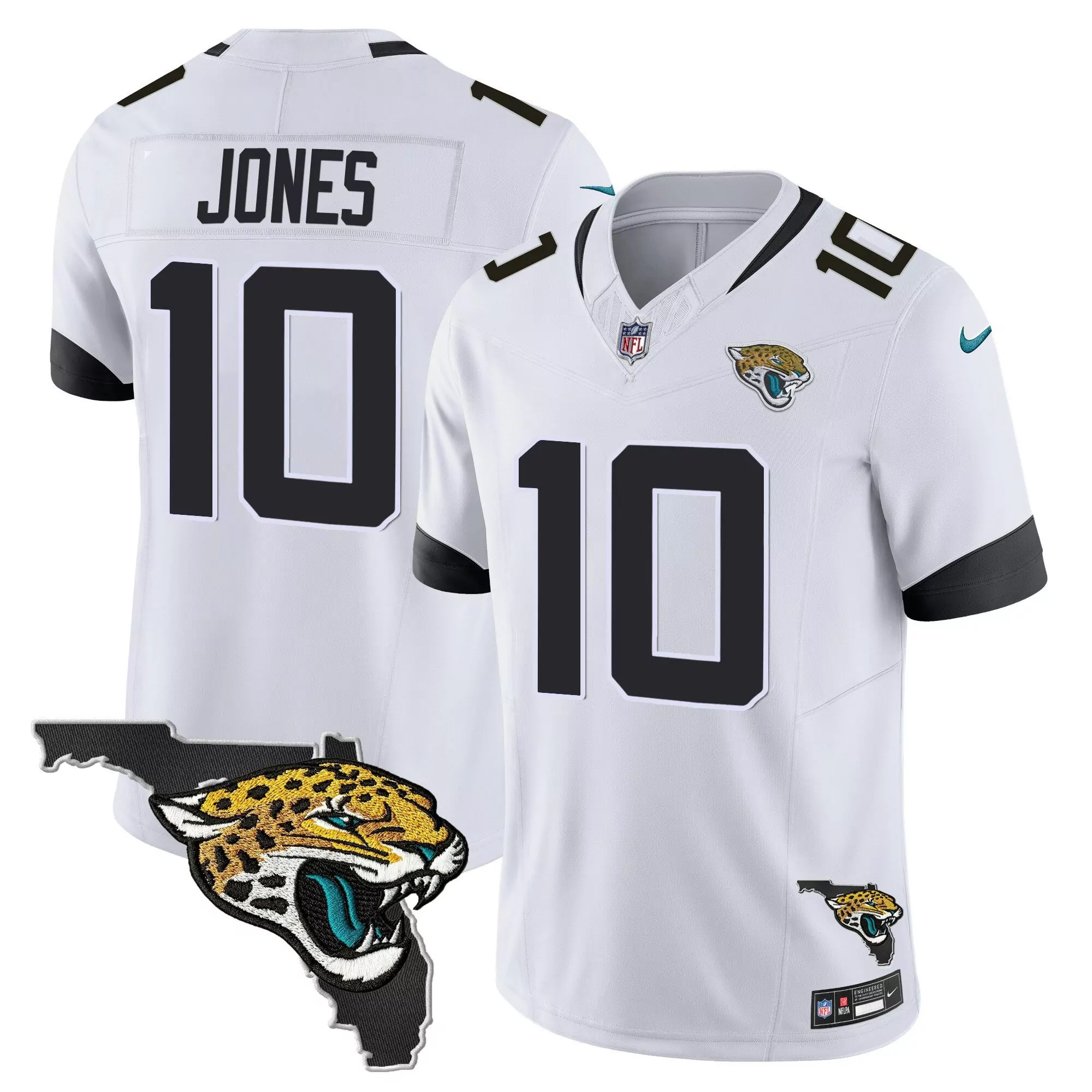 white youth jacksonville jaguars custom jersey collection all stitched