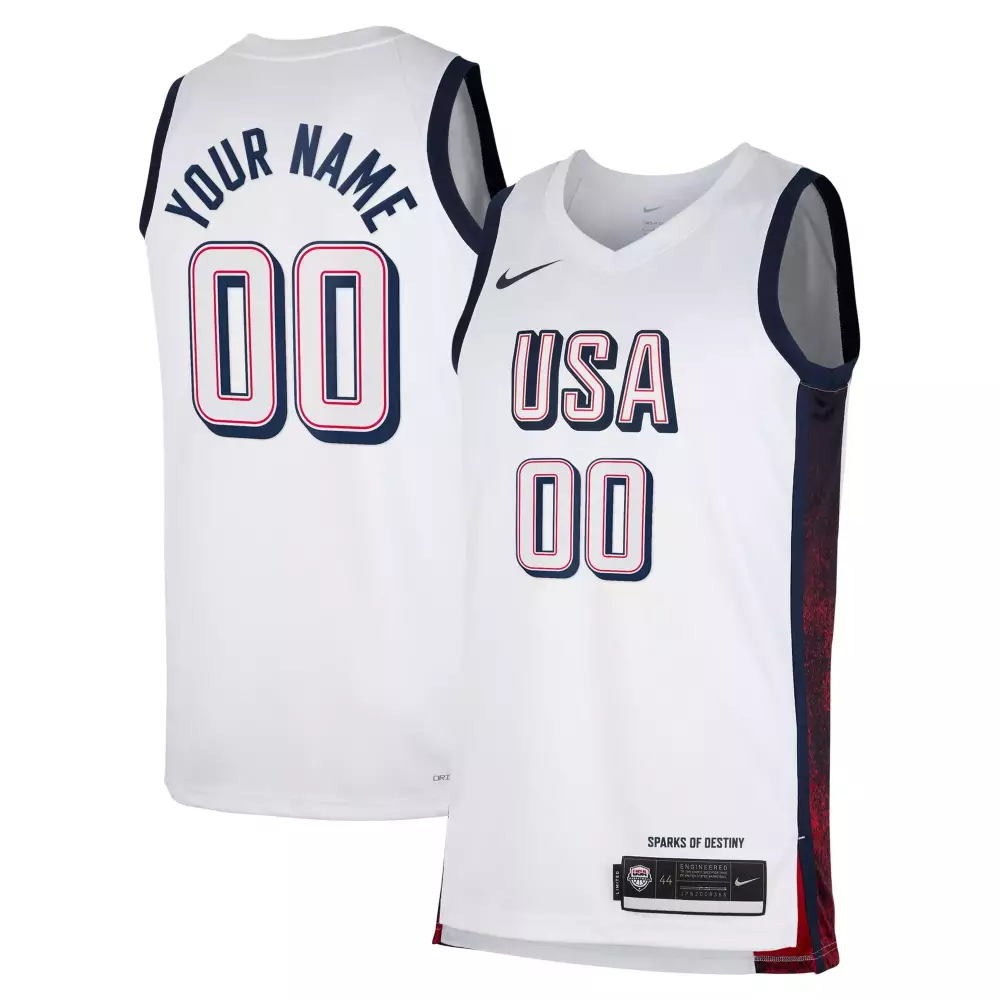 tyrese haliburton youth mens usa basketball national team 2024 white jersey