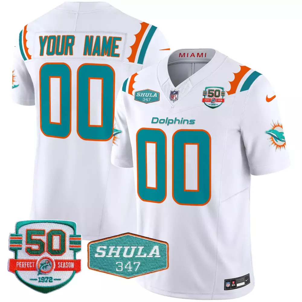white women miami dolphins throwback vapor custom jersey v2 all stitched