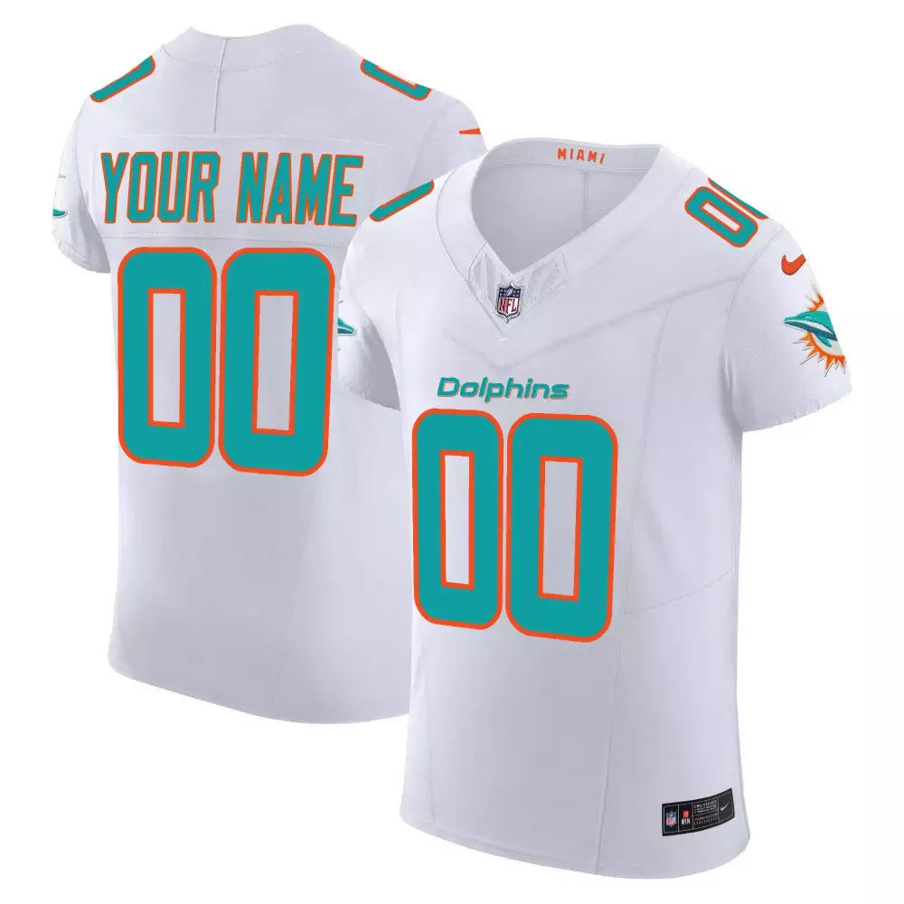 white youth miami dolphins throwback 50th perfect season florida patch vapor custom jersey all stitched