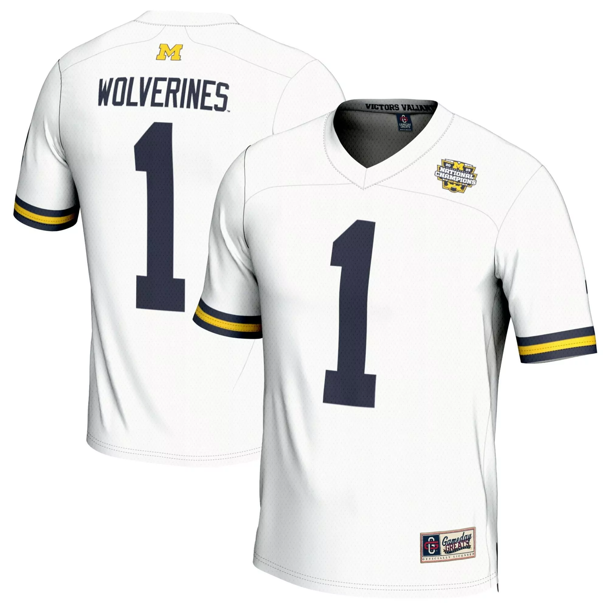 white youth michigan wolverines 1000 wins rose bowl patch special custom jersey all stitched