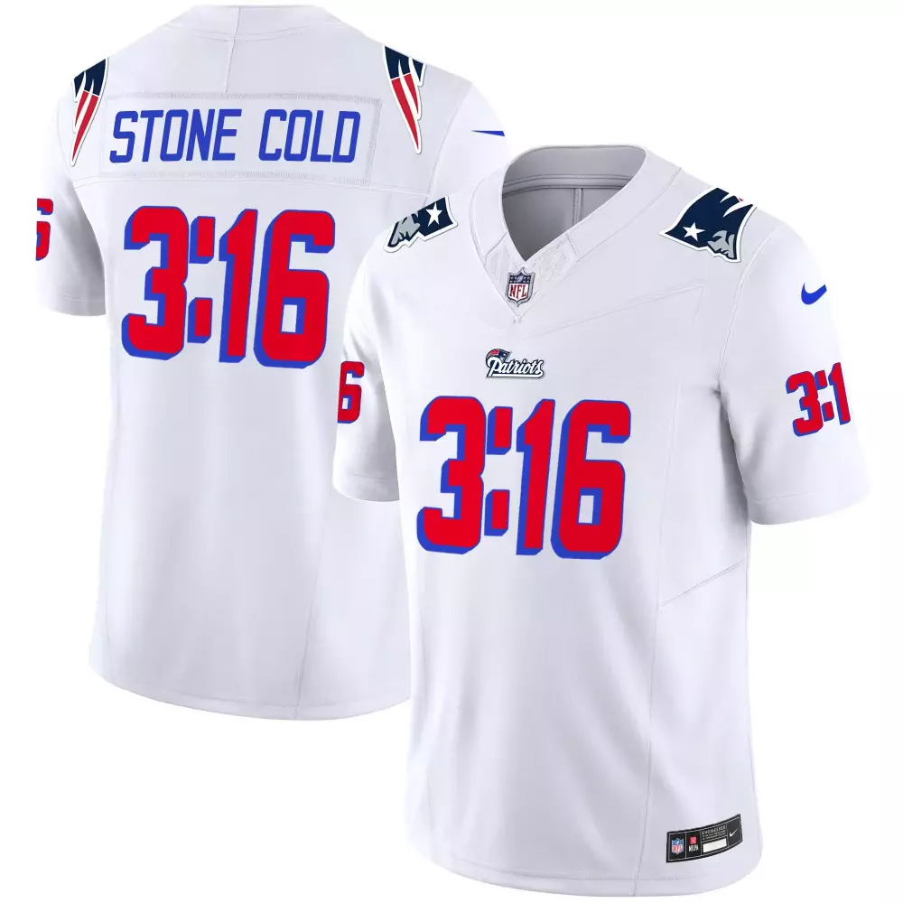 white youth new england patriots bill belichick 6x champions patch vapor custom jersey all stitched