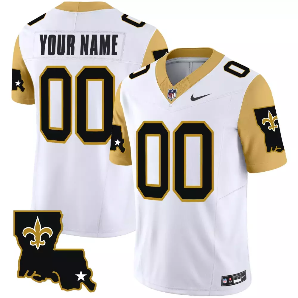 white youth new orleans saints 1987 legacy vapor custom jersey v2 all stitched