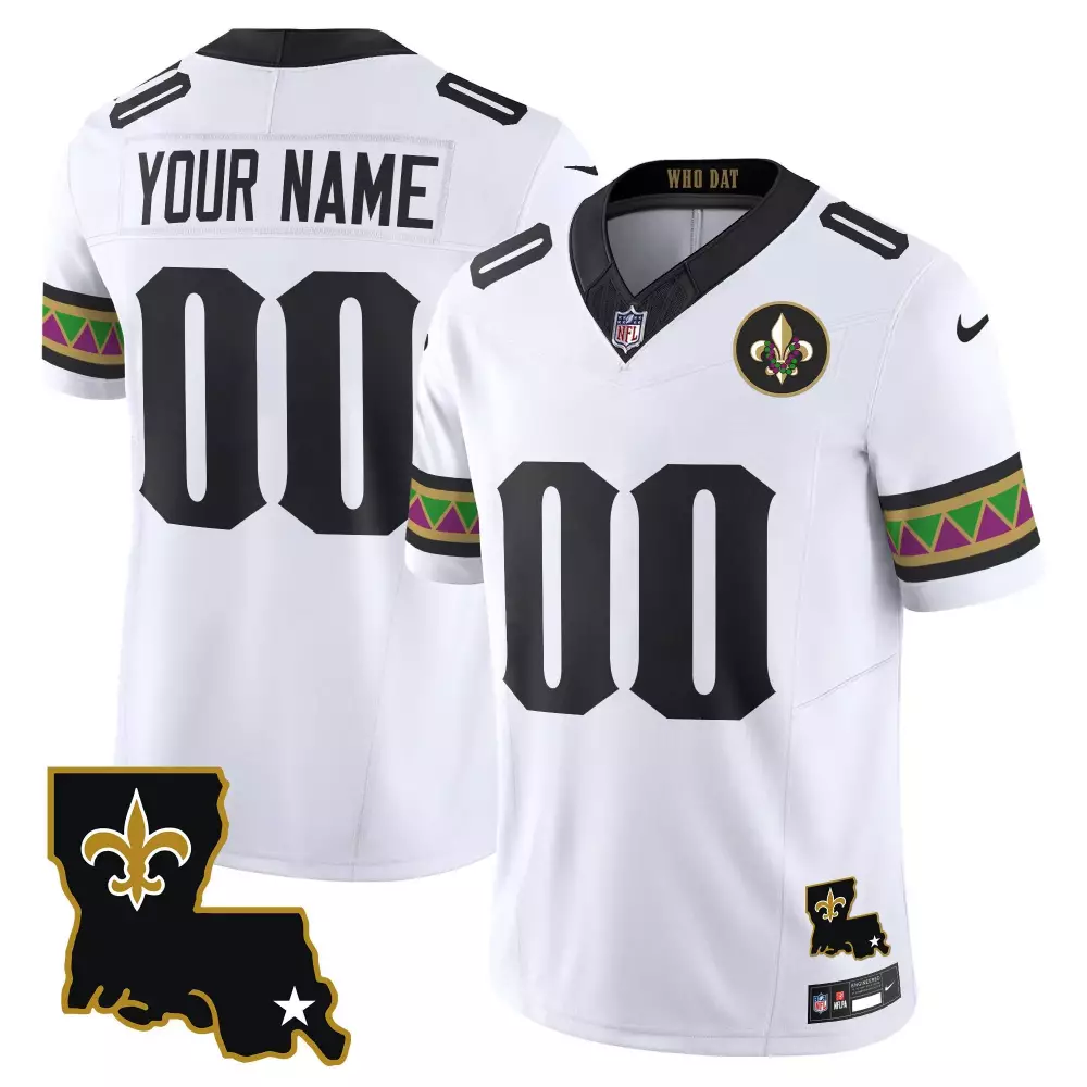 white youth new orleans saints 1987 legacy vapor custom jersey v2 all stitched