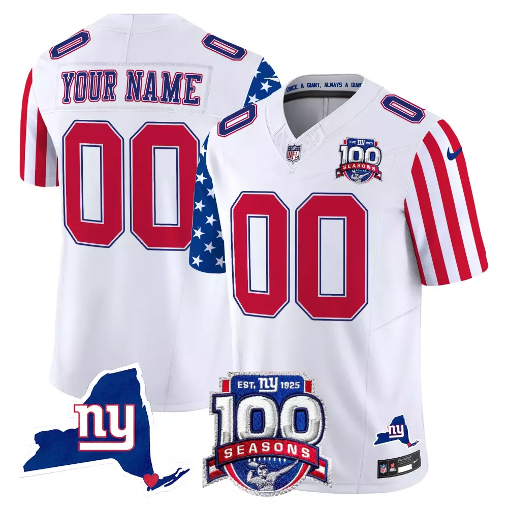 New York Giants American Style White Men's Vapor Limited Custom Jersey | Stitched | Fan Gear for Men, Women & Youth