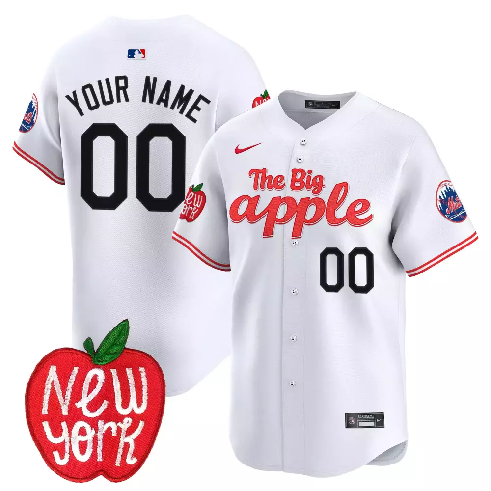 white youth new york mets nas illmatic vapor premier limited custom jersey all stitched