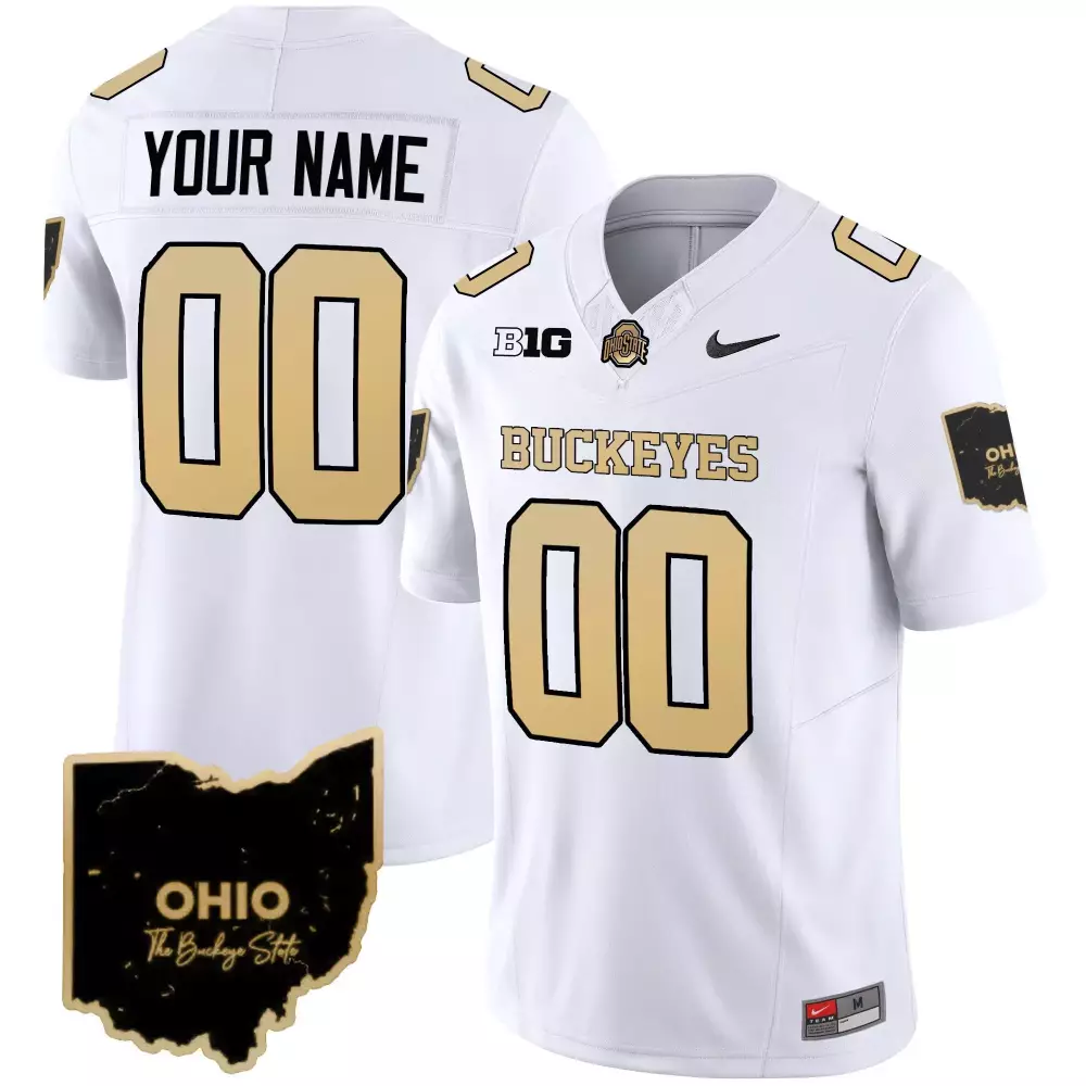 white youth ohio state buckeyes cotton bowl patch vapor limited custom jersey all stitched