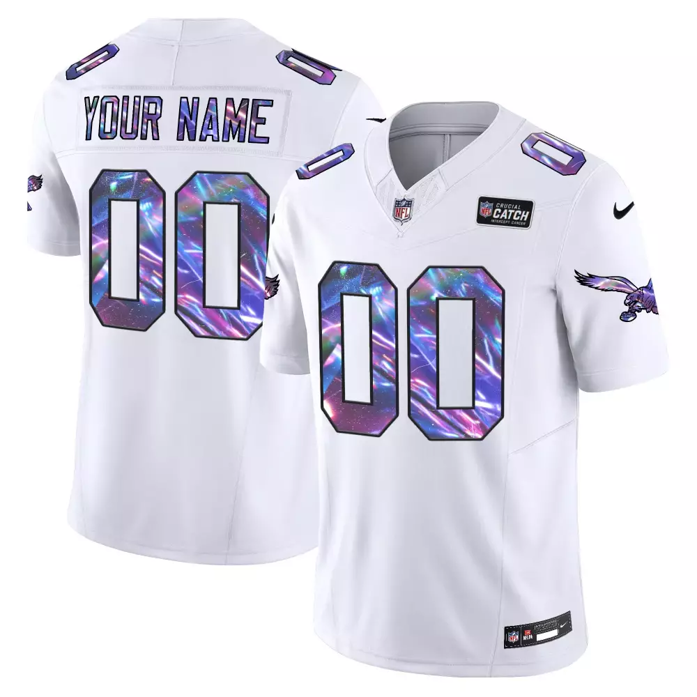 white youth devonta smith philadelphia eagles white vapor fuse limited jersey all stitched