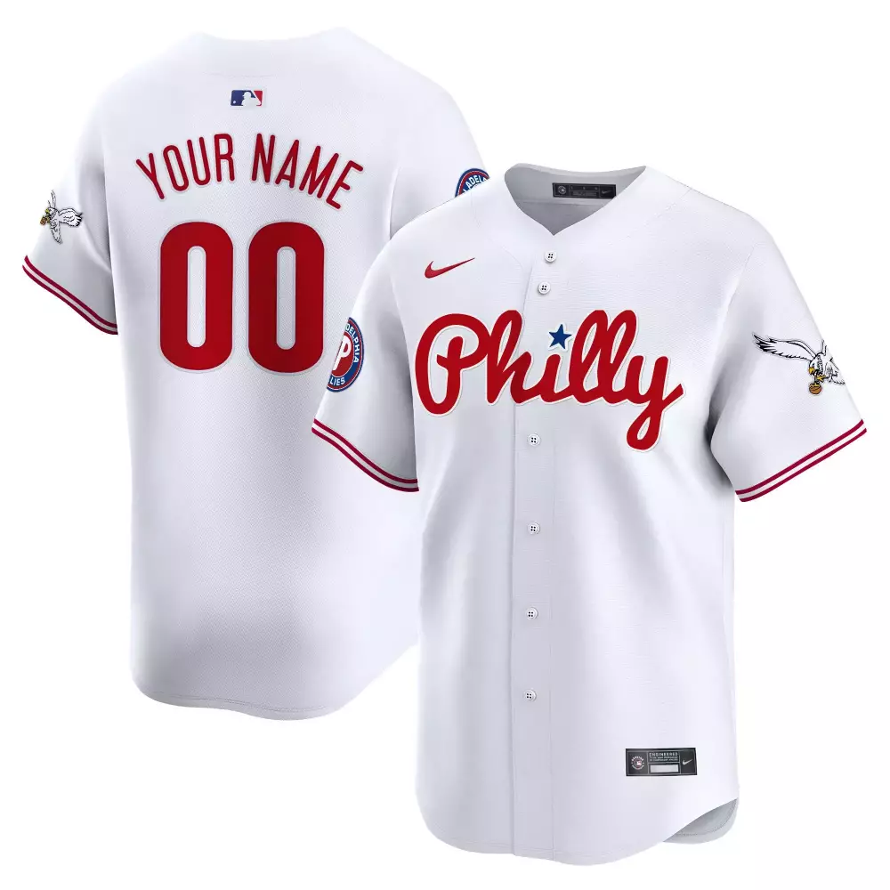 white youth philadelphia phillies eagles vapor premier limited custom jersey all stitched