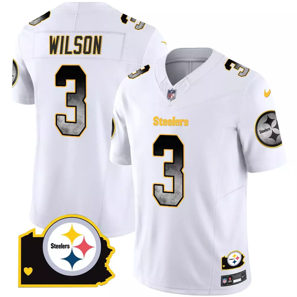 white youth pittsburgh steelers vapor elite custom jersey all stitched