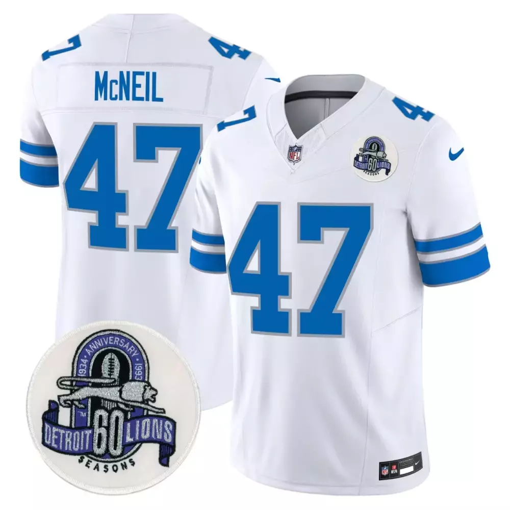 white youth ryan mcneil detroit lions 1993 throwback jersey all stitched