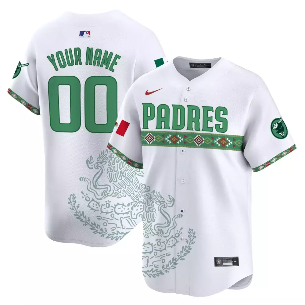 white youth san diego padres mexico guadalupe vapor premier limited jersey printed