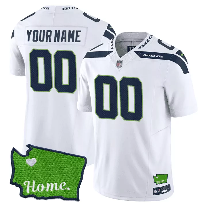 white youth seattle seahawks throwback gold vapor limited custom jersey v2 all stitched