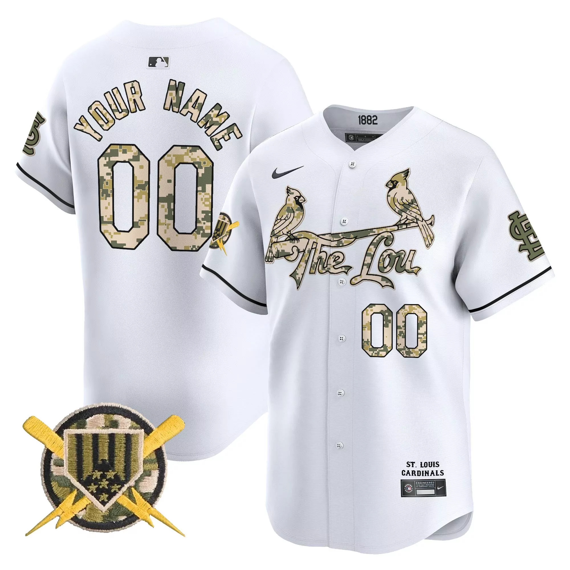 white youth st louis cardinals 2024 city connect vapor premier limited custom jersey all stitched