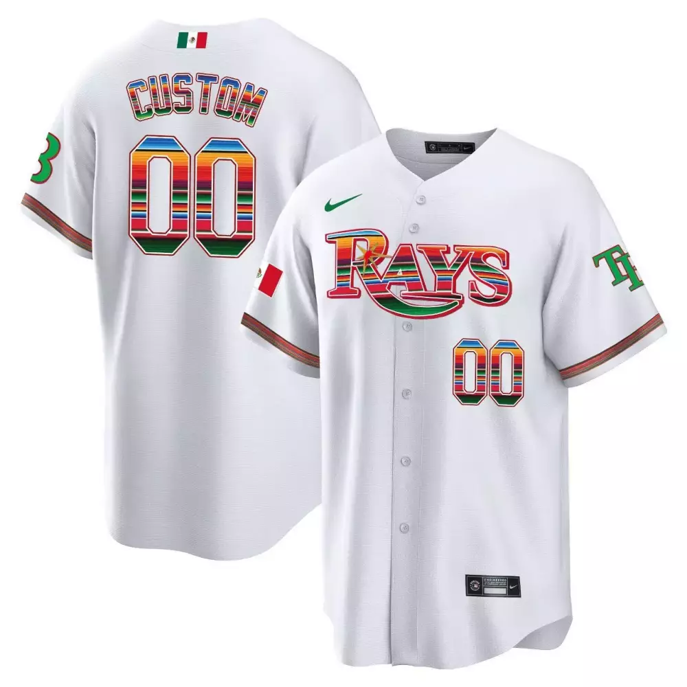 white women tampa bay rays hispanic heritage night jersey all stitched